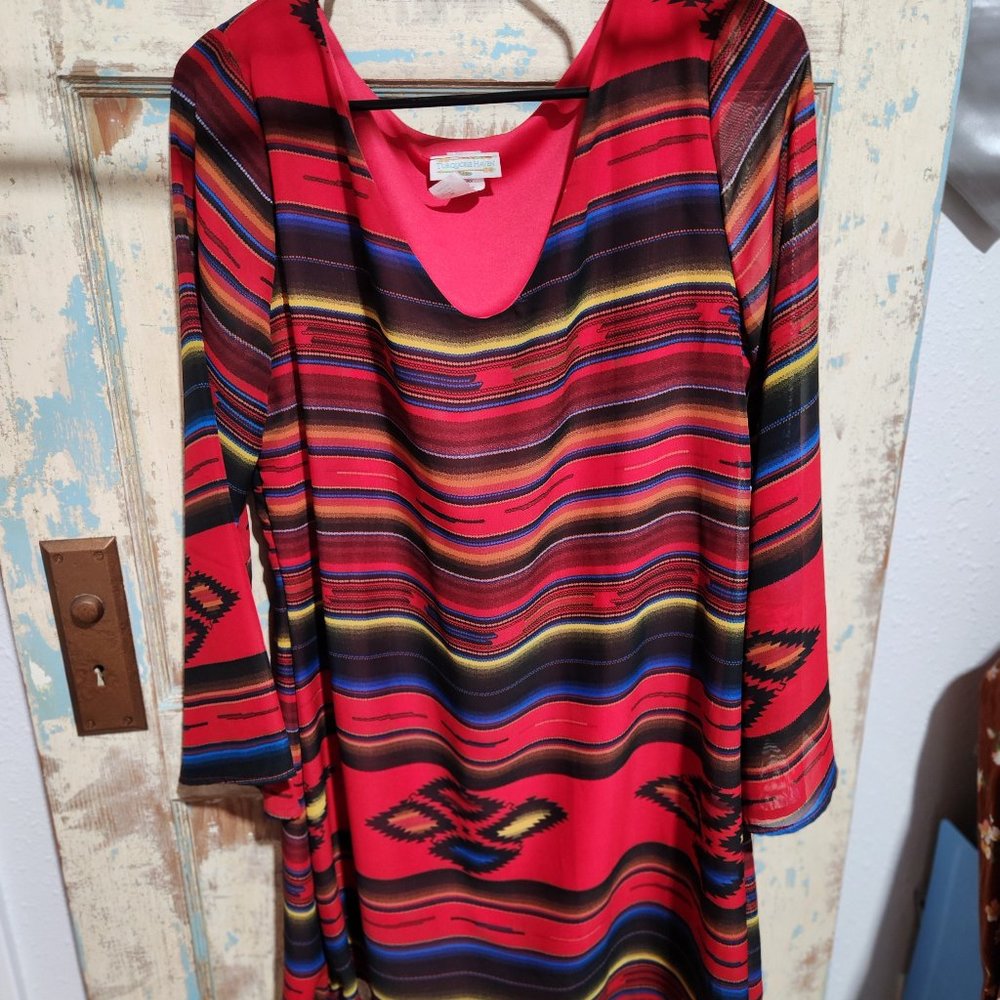Western Red Dress